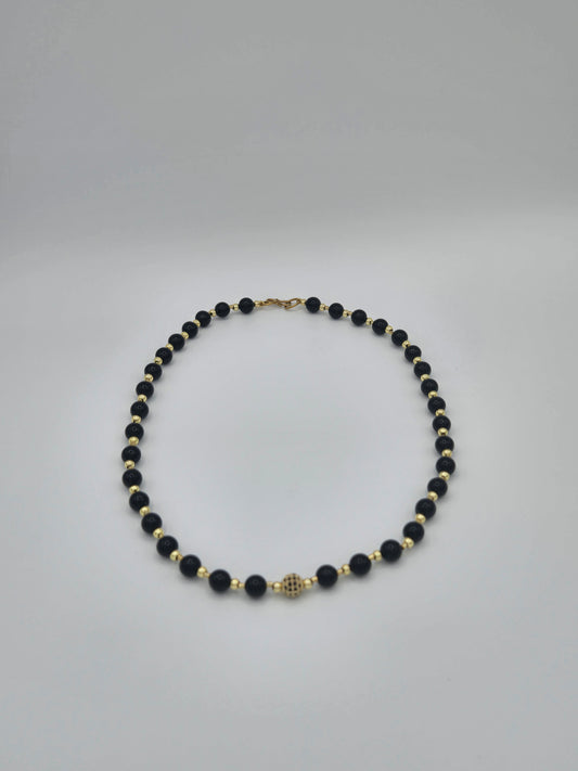 KRE PRIME Women 8" Midnight Gleam Bead Necklace - KRE PRIME ®