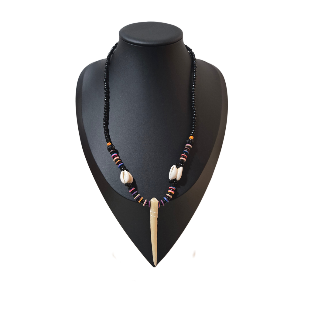 KRE Prime Unisex Handcrafted West African Authentic Bone and Shell Pendant - KRE PRIME ®