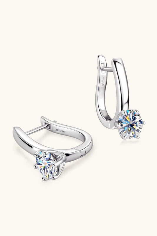 2 Carat Moissanite 925 Sterling Silver Earrings - KRE Prime Deals
