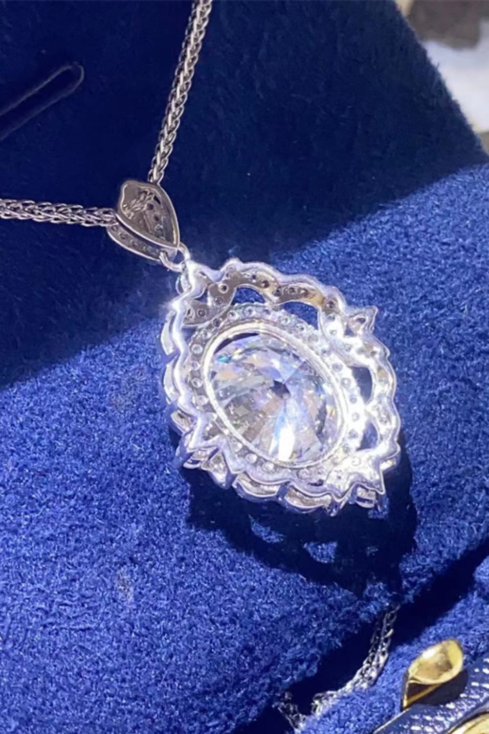 5 Carat Moissanite 925 Sterling Silver Necklace - KRE Prime Deals