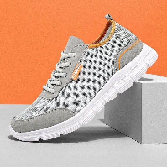 KRE Prime men's breathable mesh sneakers showing lightweight design, mesh upper, and casual athletic style.