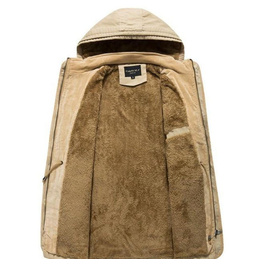 Mens Hooded Military Style Coat - KRE Prime Deals