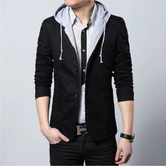 Mens Street Style Hooded Blazer - KRE Prime
