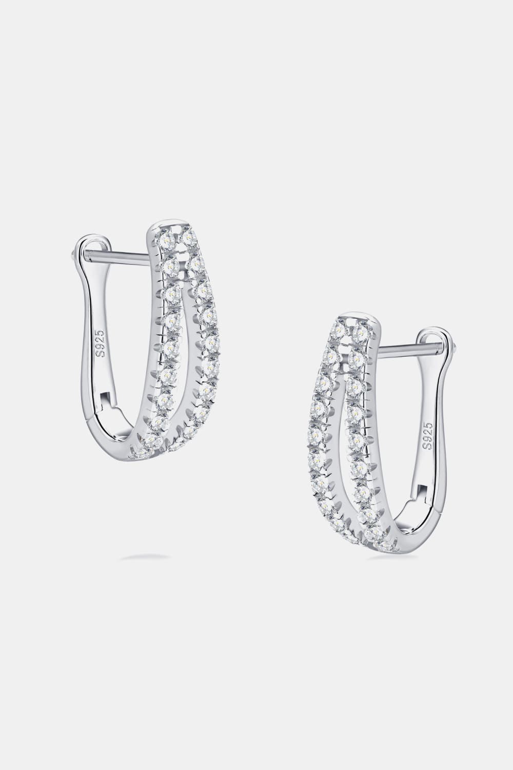 Moissanite 925 Sterling Silver Earrings - KRE Prime Deals