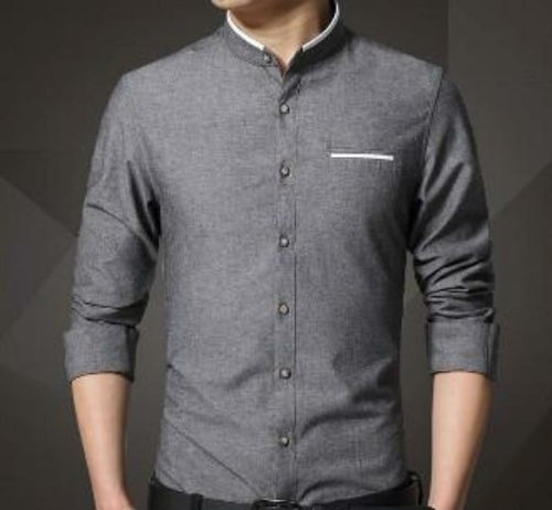 KRE PRIME Men Mandarin Collar Shirt - KRE Prime