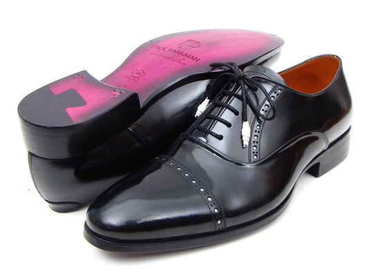 KRE PRIME Men Paul Parkman Captoe Oxfords Black Dress Shoes - KRE Prime