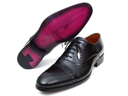 KRE PRIME Men Paul Parkman Captoe Oxfords Black Dress Shoes - KRE Prime