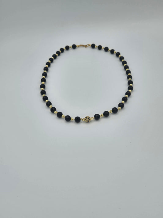 KRE PRIME Women 8" Midnight Gleam Bead Necklace - KRE PRIME ®