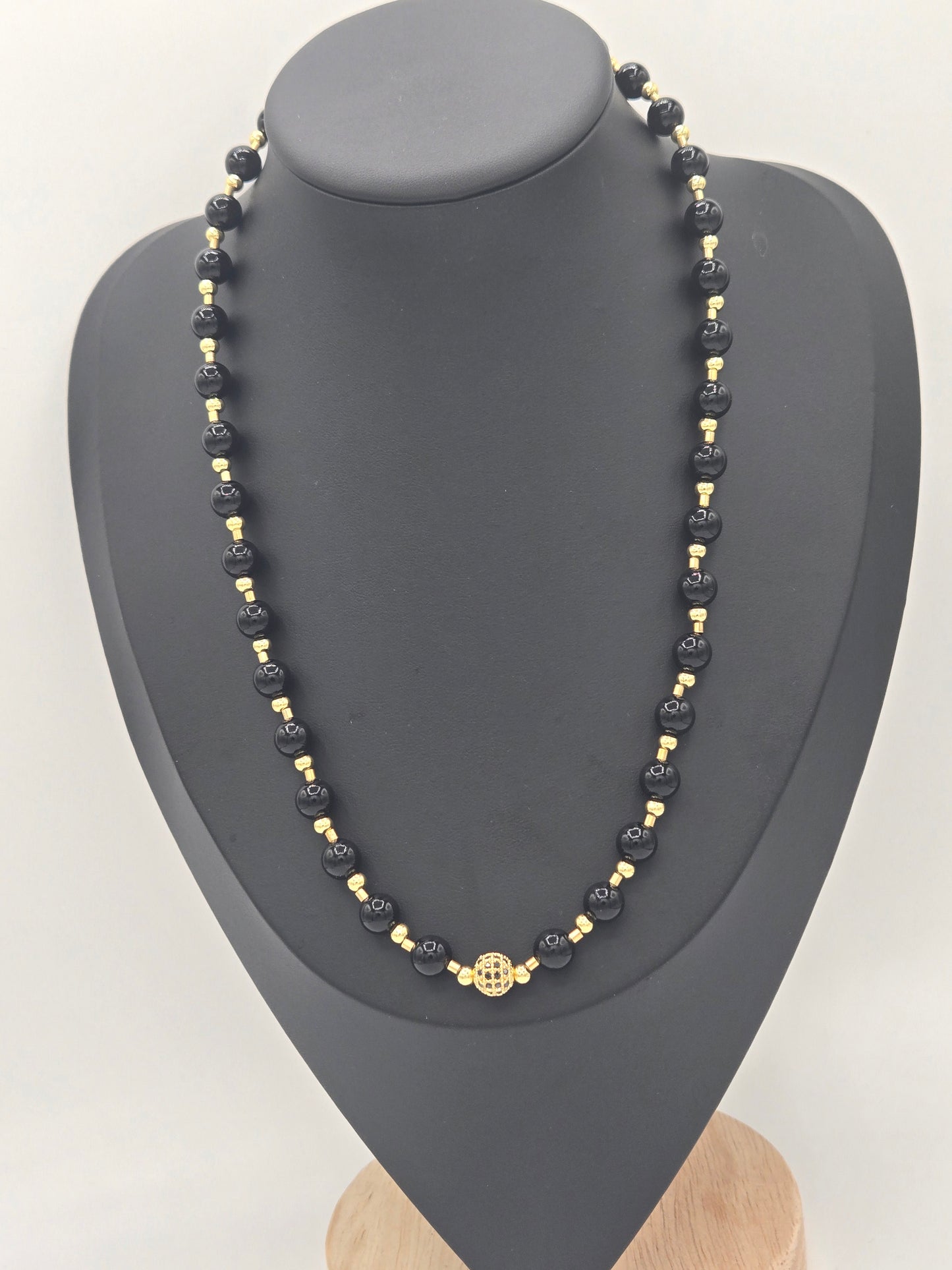 KRE PRIME Women 8" Midnight Gleam Bead Necklace - KRE PRIME ®