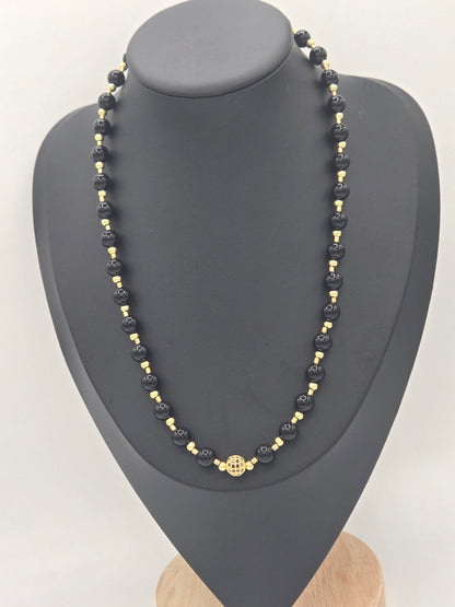 KRE PRIME Women 8" Midnight Gleam Bead Necklace - KRE PRIME ®
