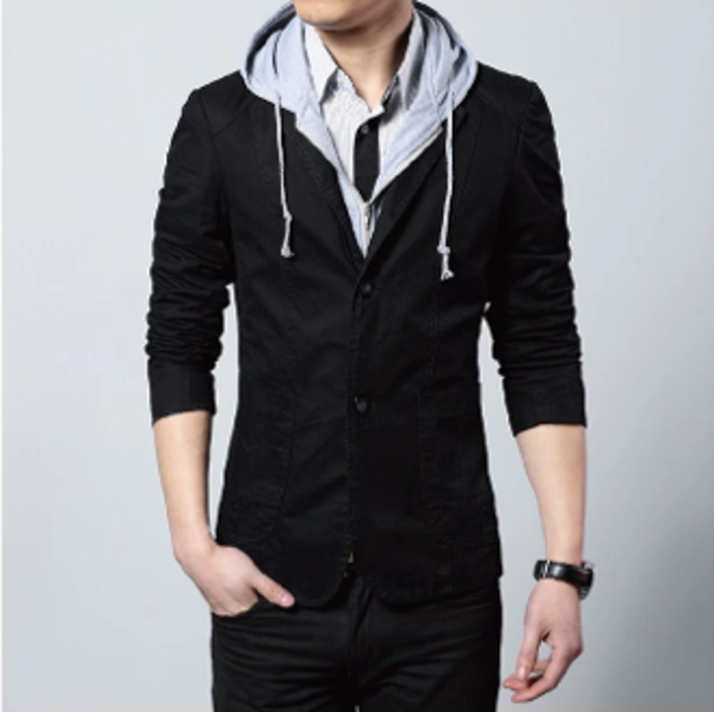 KRE PRIME Men's Street Style Hooded Blazer - KRE Prime
