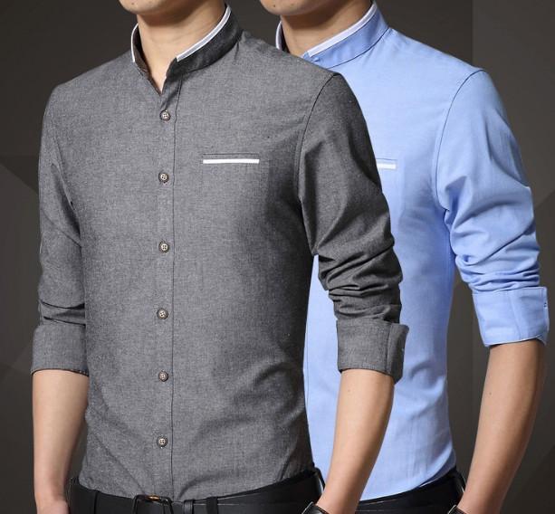 KRE PRIME Men Mandarin Collar Shirt - KRE Prime