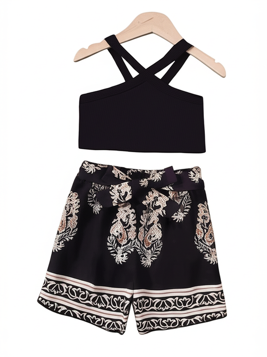 KRE PRIME Girls Children's Cami and Printed Pants Set - KRE Prime