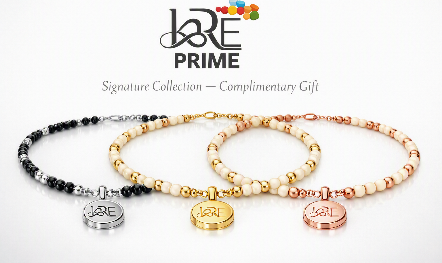 KRE Prime Signature Necklace gift box with the jewelry piece displayed, showcasing elegant design and premium packaging.