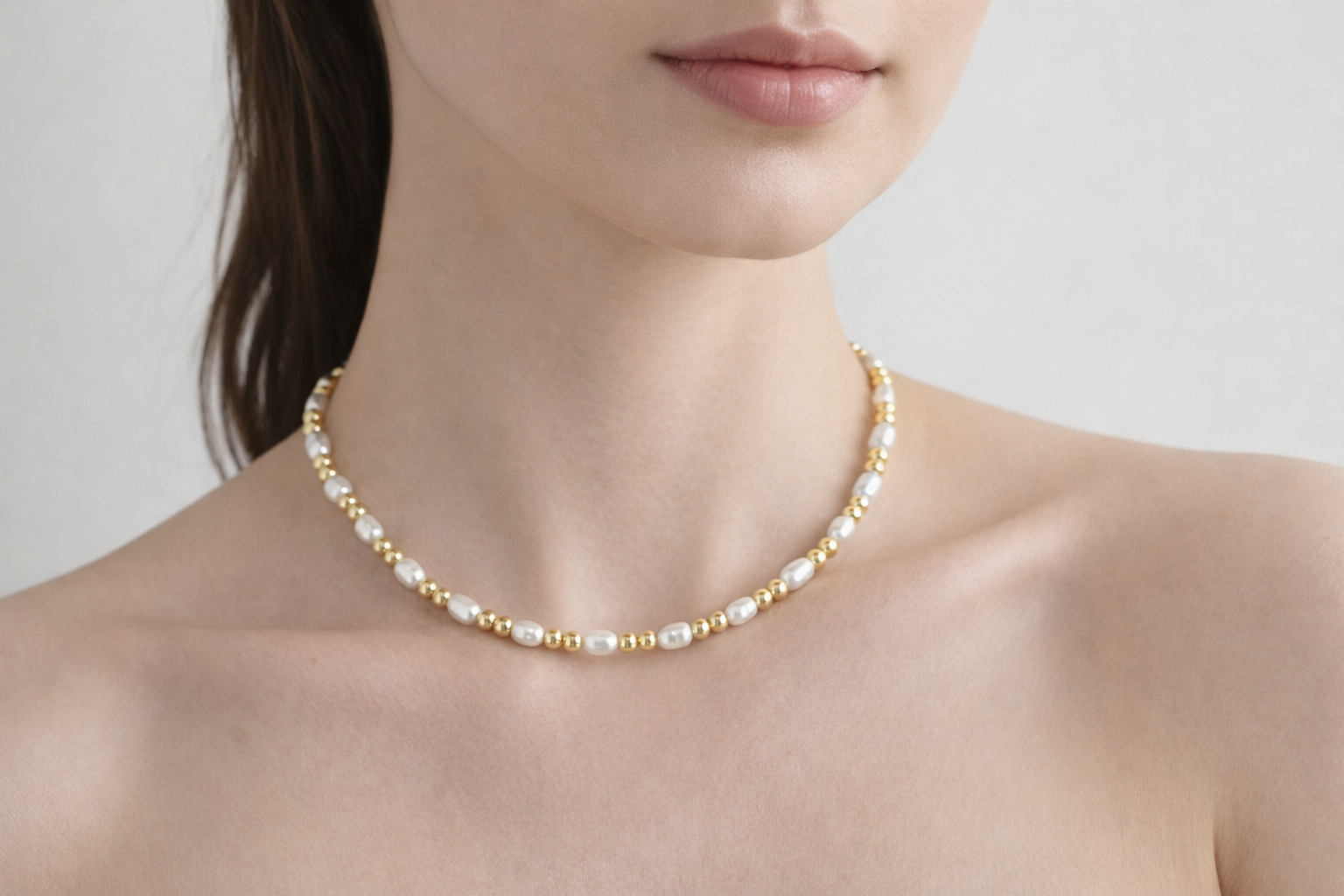 KRE PRIME Women Exquisite Natural Freshwater Pearl Necklace - KRE Prime