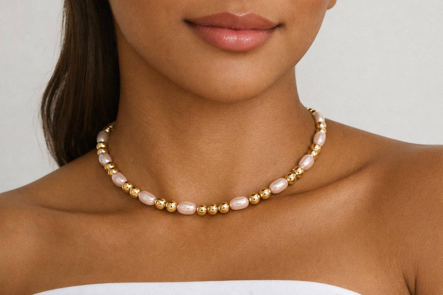 KRE PRIME Women Exquisite Natural Freshwater Pearl Necklace - KRE Prime