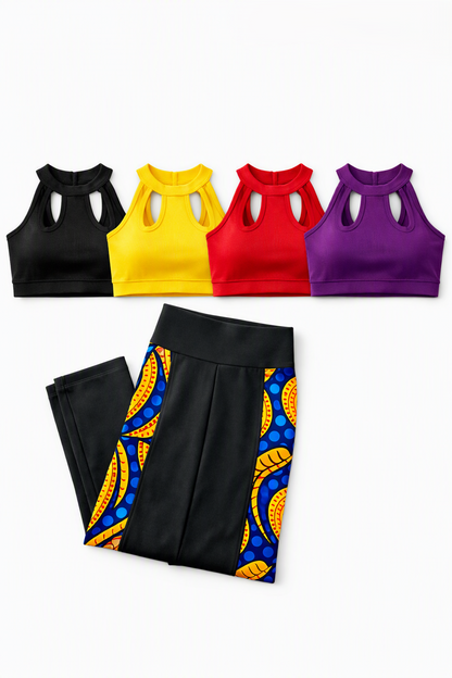 KRE Prime back-to-school activewear set with four colorful tops, lightweight and comfortable for kids' sports and casual wear.