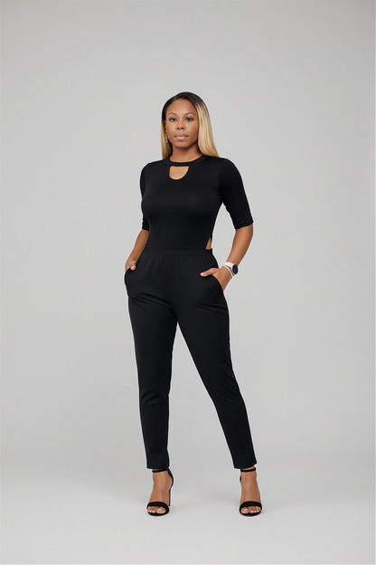 KRE Prime Women's Dual-Top Convertible Jumpsuit — detail view