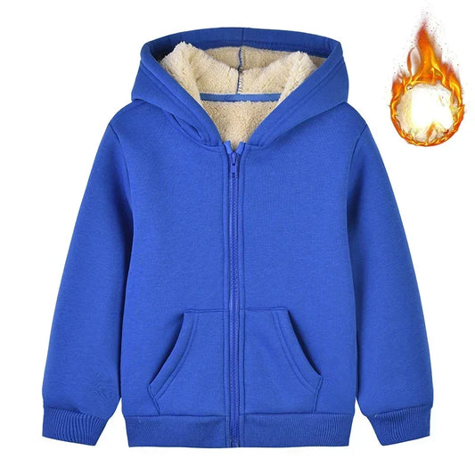 KRE Prime Unisex Winter Fleece Hoodies for Boys Girls Sweatshirt Casual Thicken Warm - KRE PRIME ®