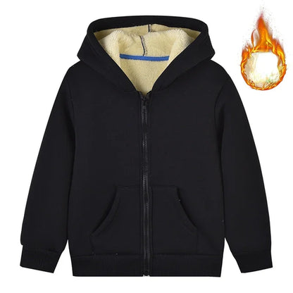 KRE Prime Unisex Winter Fleece Hoodies for Boys Girls Sweatshirt Casual Thicken Warm - KRE PRIME ®