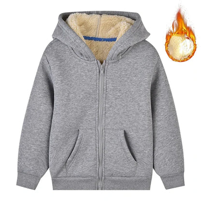 KRE Prime Unisex Winter Fleece Hoodies for Boys Girls Sweatshirt Casual Thicken Warm - KRE PRIME ®
