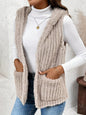 KRE Prime Women Fuzzy Hooded Vest with Pockets - KRE PRIME ®