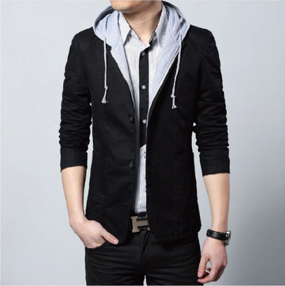 KRE PRIME Men's Street Style Hooded Blazer - KRE Prime