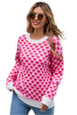 KRE Prime Women Contrast Round Neck Dropped Shoulder Sweater - KRE PRIME ®