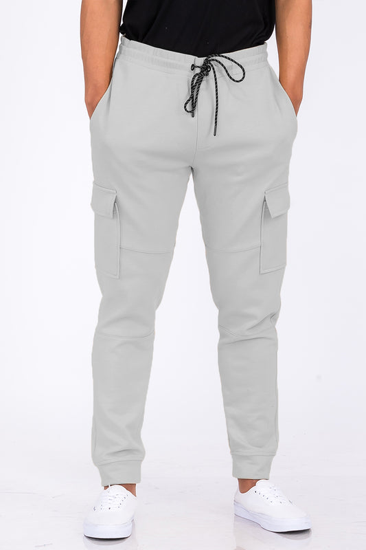 KRE PRIME Men Cotton Blend Cargo Joggers - KRE Prime