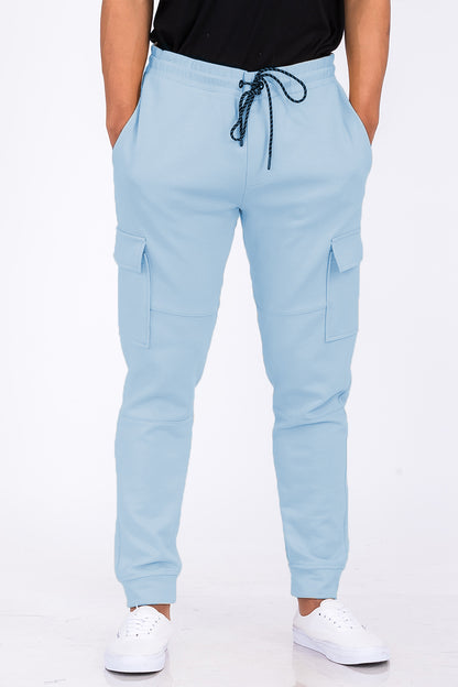 KRE PRIME Men Cotton Blend Cargo Joggers - KRE Prime