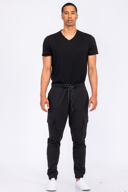 KRE PRIME Men Cotton Blend Cargo Joggers - KRE Prime