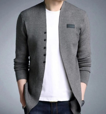 KRE PRIME Men Slim Fit Cardigan with Button Design - KRE Prime