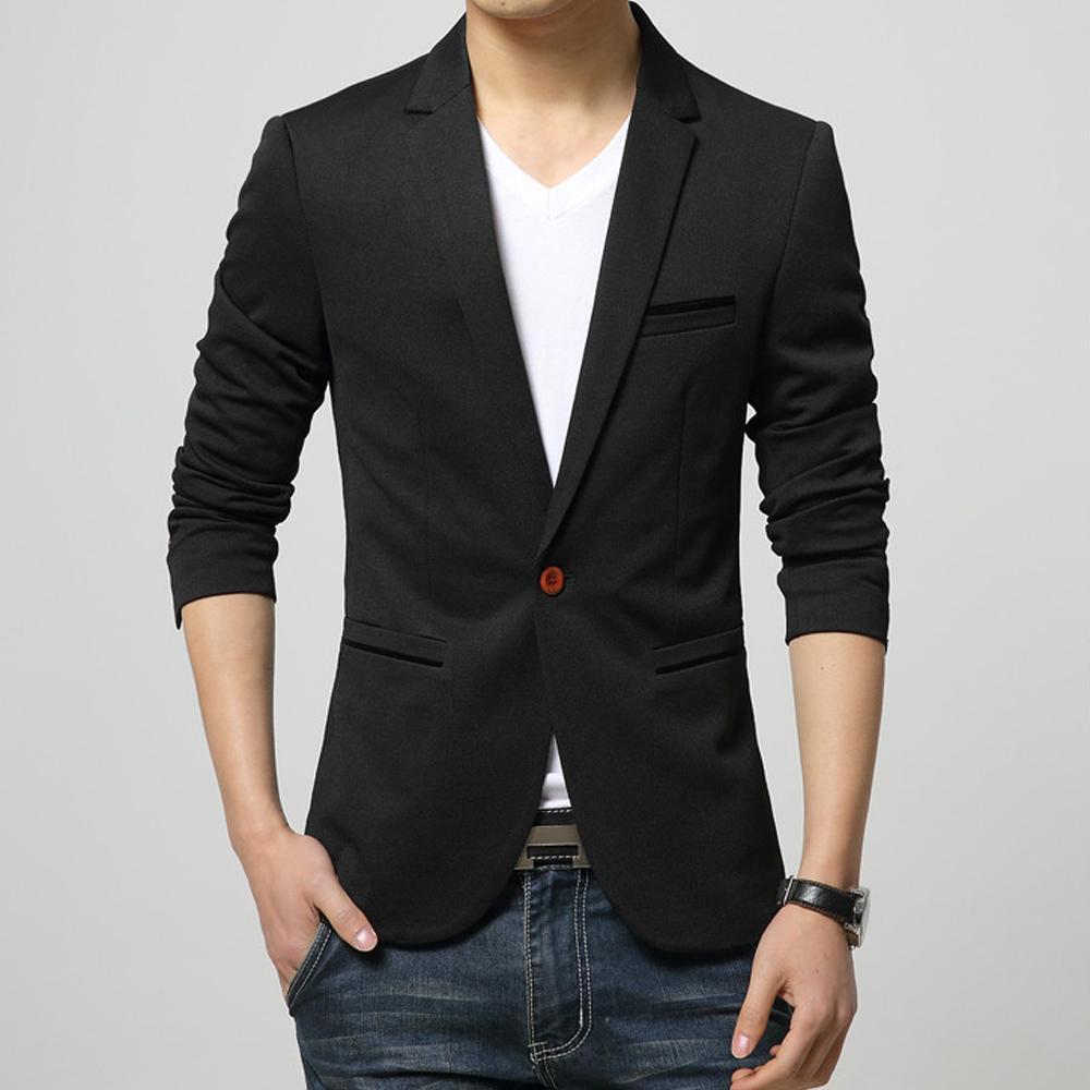 KRE PRIME Men One Button Slim Fit Blazer - KRE Prime