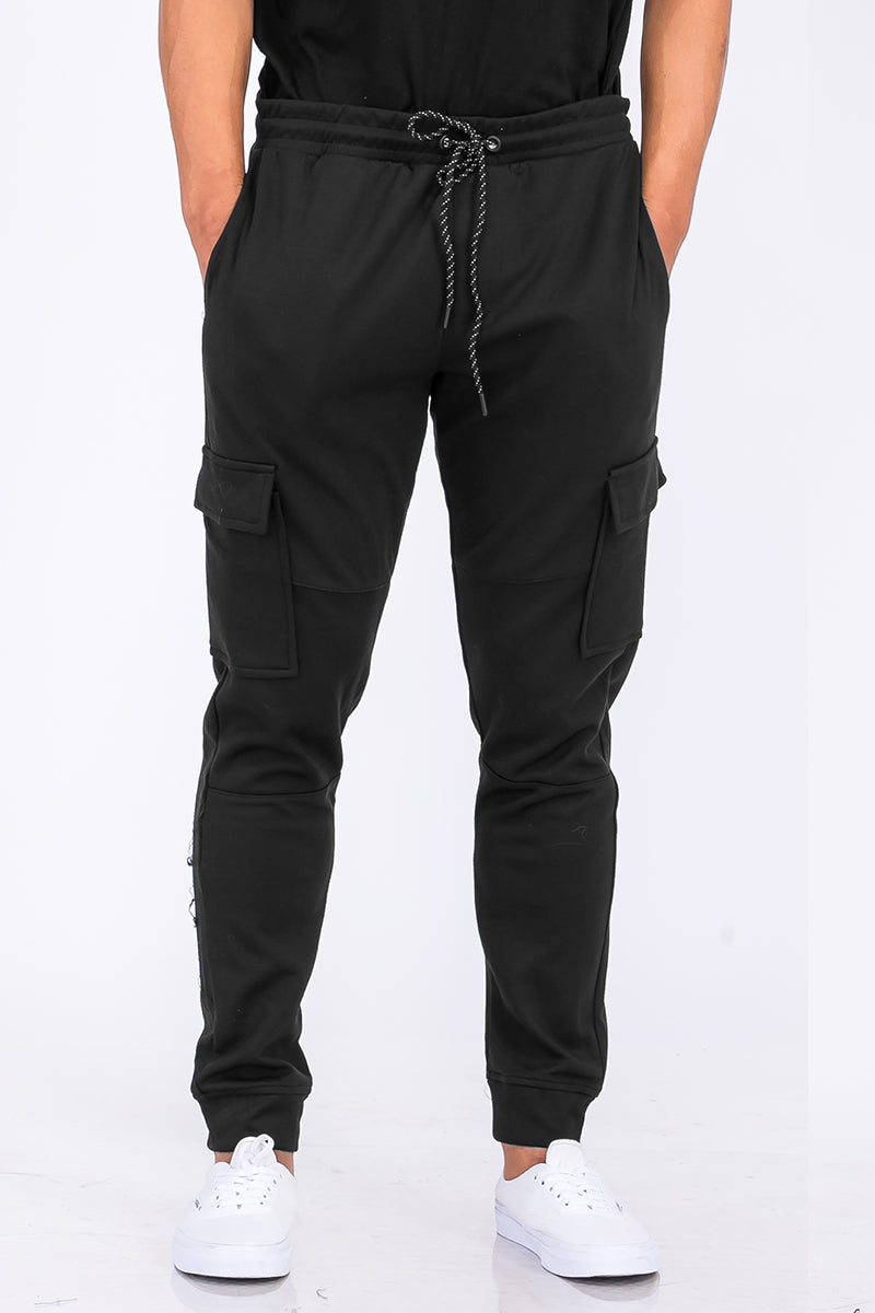 KRE PRIME Men Cotton Blend Cargo Joggers - KRE Prime