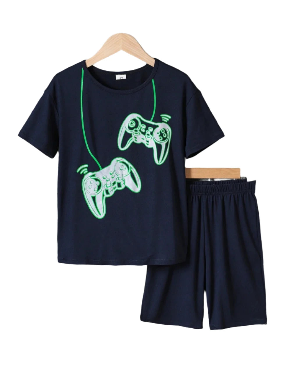 KRE PRIME Boys Children's Graphic Round Neck T-Shirt and Pants Set - KRE Prime
