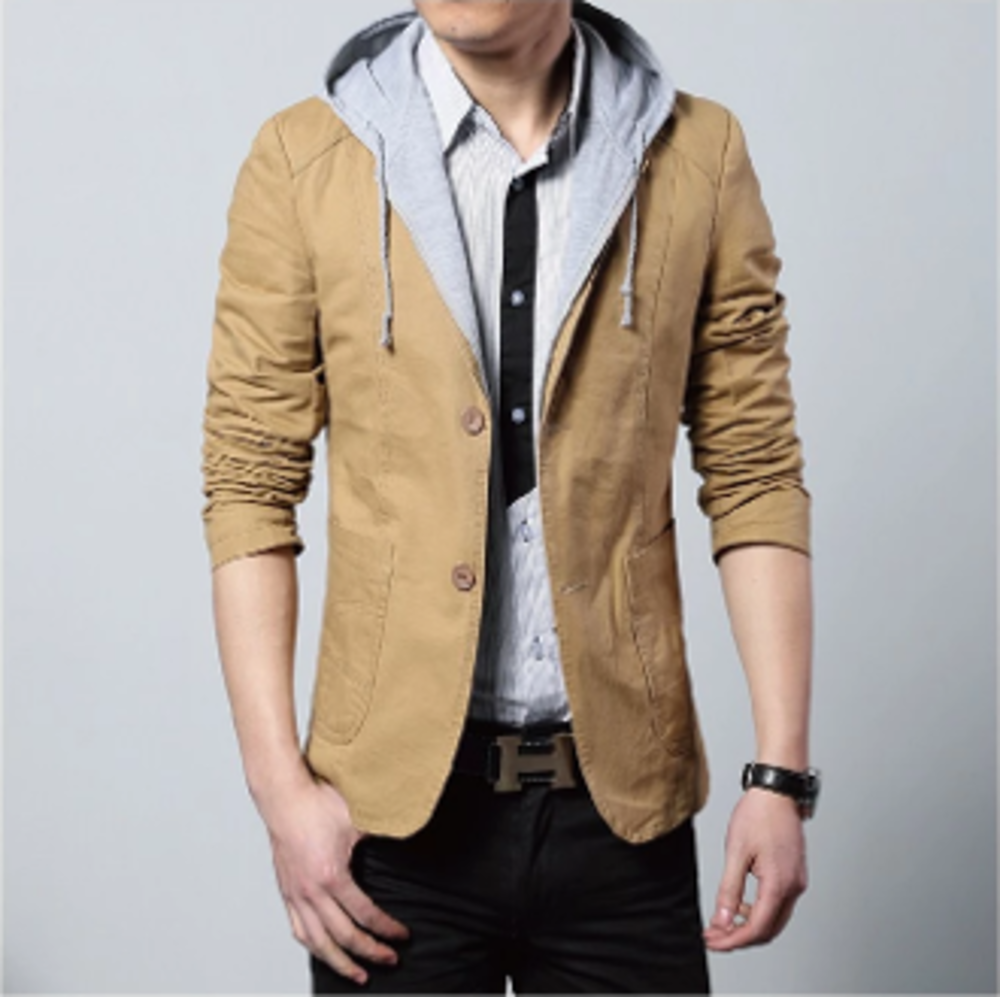 KRE PRIME Men's Street Style Hooded Blazer - KRE Prime