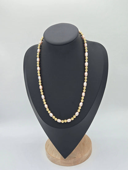 KRE PRIME women’s freshwater pearl necklace with elegant natural pearls, showcasing a sophisticated and timeless jewelry piece.
