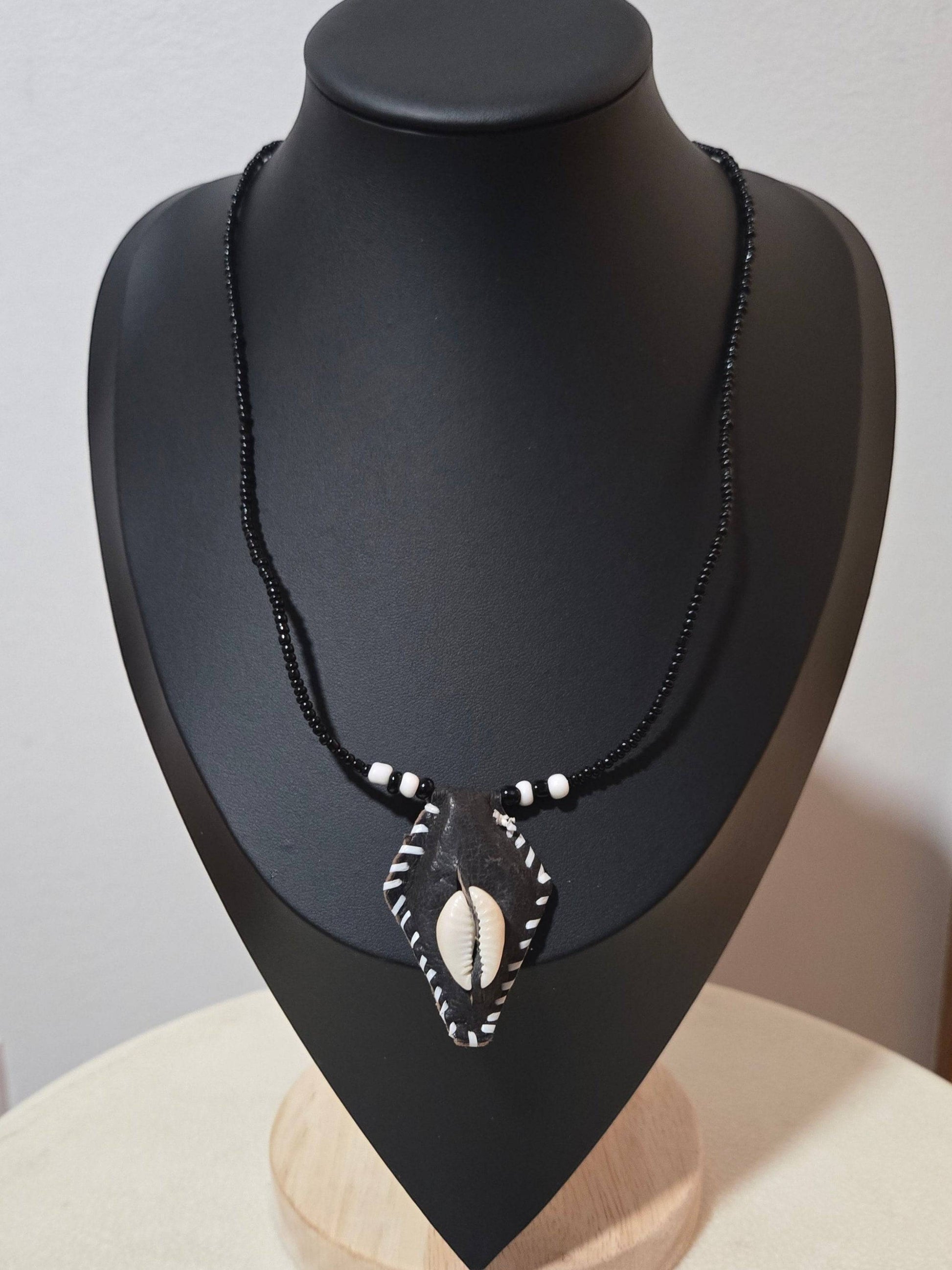 KRE Prime Unisex Handcrafted West African Cowry Shell Pendant Necklace - KRE PRIME ®
