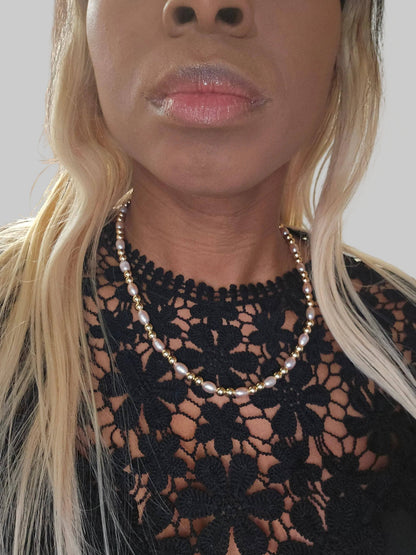 KRE PRIME Women Exquisite Natural Freshwater Pearl Necklace - KRE Prime