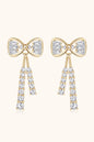 1.12 Carat Moissanite 925 Sterling Silver Bow Earrings - KRE Prime Deals