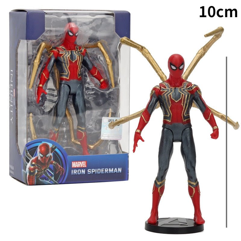 17Cm Marvel Spiderman Hulk Ironman Anime Action Figure Toy Gift Pvc Movable Joints Luminous Doll Collection Model Toys - KRE Prime Deals