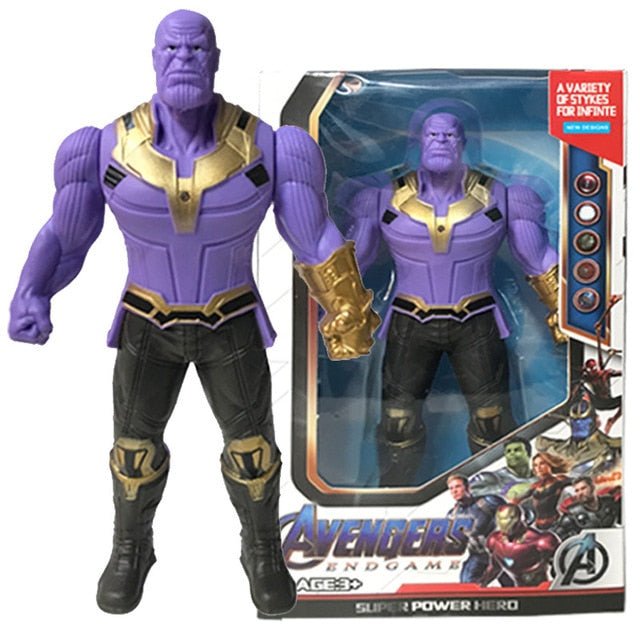 17Cm Marvel Spiderman Hulk Ironman Anime Action Figure Toy Gift Pvc Movable Joints Luminous Doll Collection Model Toys - KRE Prime Deals
