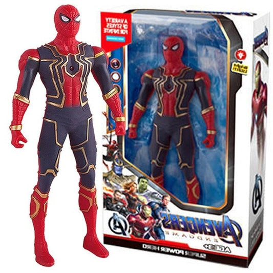 17Cm Marvel Spiderman Hulk Ironman Anime Action Figure Toy Gift Pvc Movable Joints Luminous Doll Collection Model Toys - KRE Prime Deals