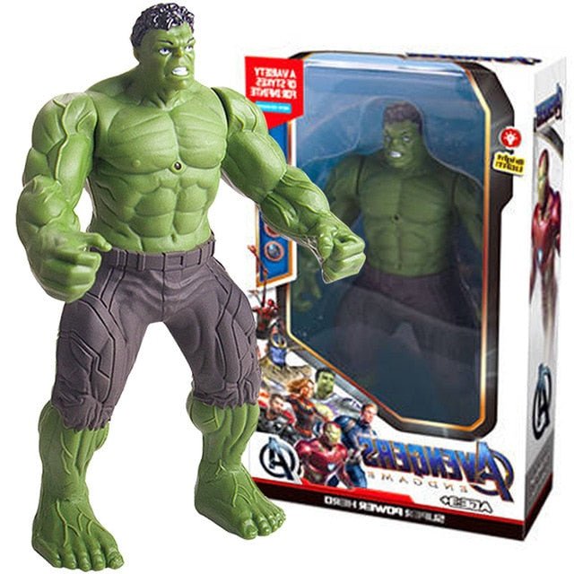 17Cm Marvel Spiderman Hulk Ironman Anime Action Figure Toy Gift Pvc Movable Joints Luminous Doll Collection Model Toys - KRE Prime Deals