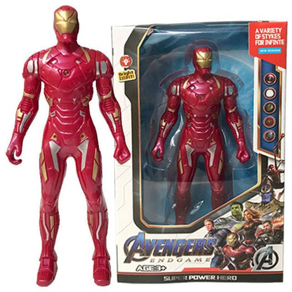17Cm Marvel Spiderman Hulk Ironman Anime Action Figure Toy Gift Pvc Movable Joints Luminous Doll Collection Model Toys - KRE Prime Deals
