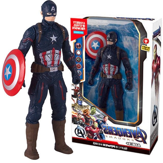 17Cm Marvel Spiderman Hulk Ironman Anime Action Figure Toy Gift Pvc Movable Joints Luminous Doll Collection Model Toys - KRE Prime Deals