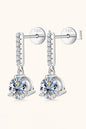 2 Carat Moissanite 925 Sterling Silver Drop Earrings - KRE Prime Deals