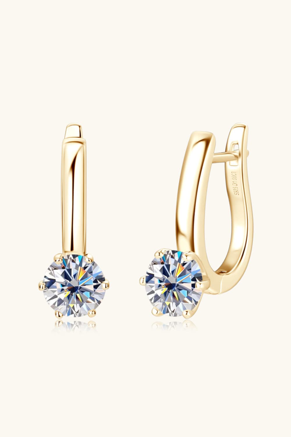 2 Carat Moissanite 925 Sterling Silver Earrings - KRE Prime Deals