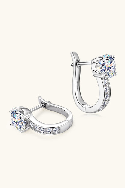 2 Carat Moissanite 925 Sterling Silver Earrings - KRE Prime Deals