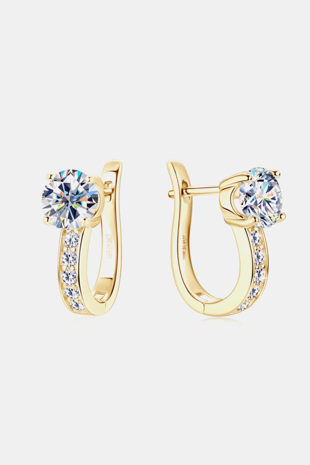 2 Carat Moissanite 925 Sterling Silver Earrings - KRE Prime Deals